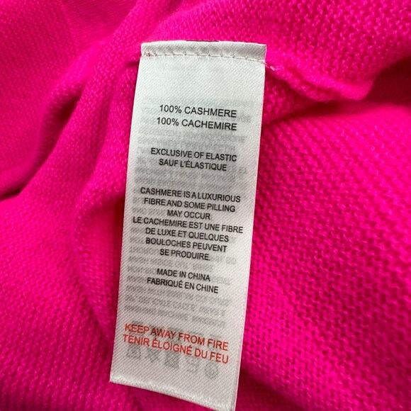 Brodie Cashmere Paloma Sweater in Neon Pink Crewneck Size XL - Picture 11 of 11